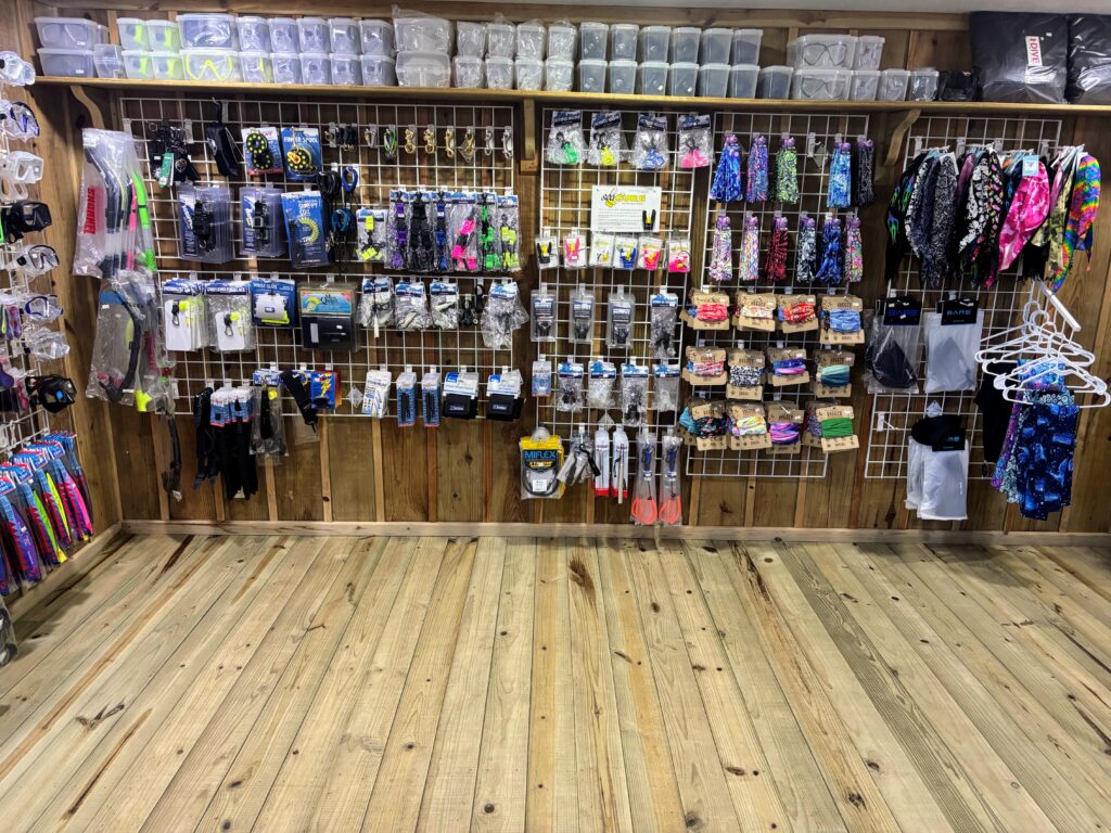 we carry a wide selection of scuba diving accessories in our dive shop at Coco View Resort.