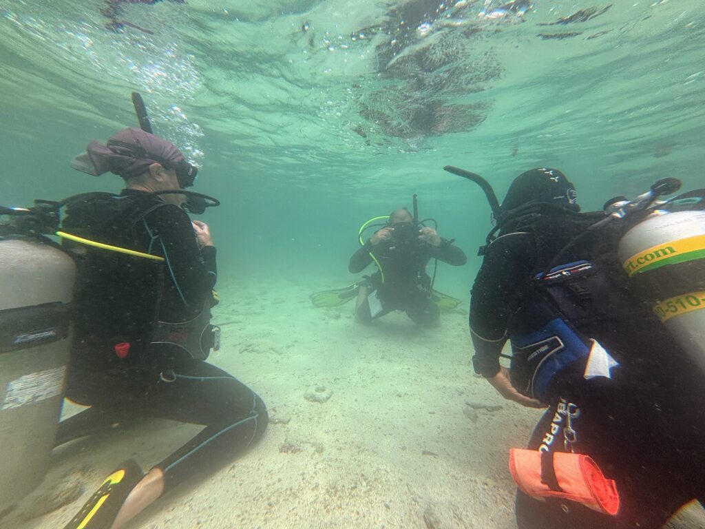 We have an ideal location teaching PADI courses and learning to scuba dive at coco view resort.